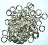 100 8mm Silver Plated Jump Rings